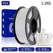 JAYO 1.1KG 3D Drucker Filament 1.75MM PLA CLASSIC WHITE WEIß 1.1KG 1100g