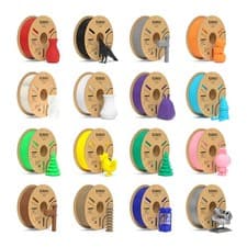 ELEGOO/DEEPLEE PLA+ Filament 1.75mm Schwarz 1KG, PLA Plus 3D Drucker Filament