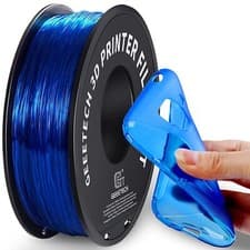 Geeetech TPU Filament 1,75mm 1kg Transparent Blau 3D Drucker Filament Flexibel
