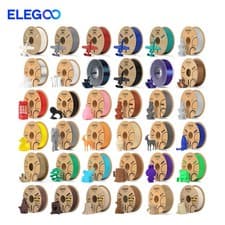 ELEGOO PLA PETG PLA+ SILK TPU ASA ABS Filament 3D-Drucker 1,75mm 1KG Schwarz