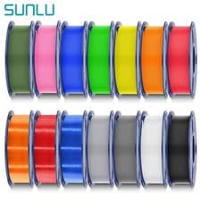 SUNLU PLA PETG PLA+ SILK TPU ASA ABS Filament 3D-Drucker 1,75mm 1KG Schwarz