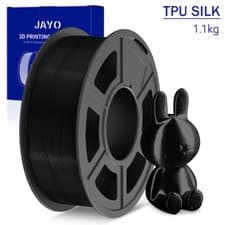 JAYO 1,1KG Schwarz TPU SILK 98A 1,75mm Filament Flexibel 3D Drucker SILK-Textur