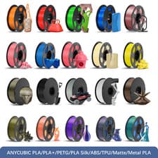 ANYCUBIC 3D Drucker 1.75mm PLA/PLA+/PETG/Silk/Matte/ABS/TPU/High Speed PLA 1KG